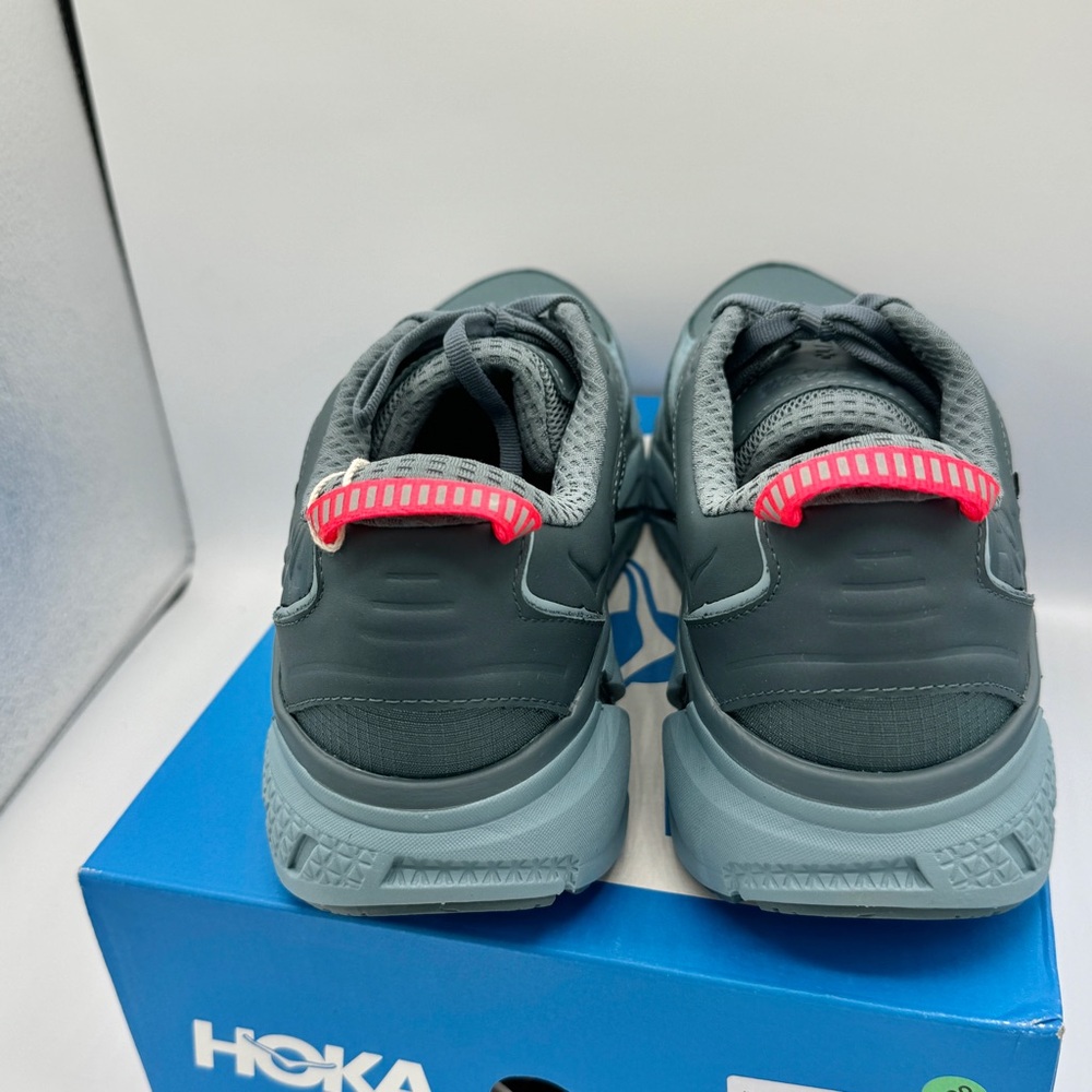 NWT Hoka Clifton Leather Gore-Tex Waterproof Unisex Goblin Stone Blue GBSB - Picture 13 of 16